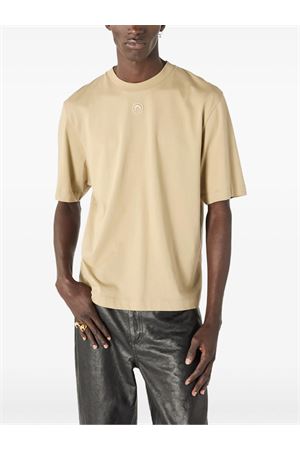 Beige cotton T-shirt MARINE SERRE | MTT077ACJER0009BG40